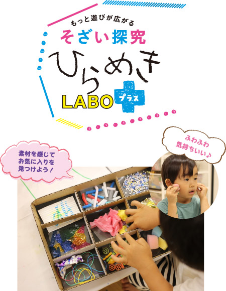 もっと遊びが広がるそざい探究ひらめきLABOプラス